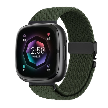 Parachute Braided Strap for Fitbit Versa 4 3 Sense 2 band Accessories replacment nylon correa Bracelet for Fitbit Versa 4 Strap