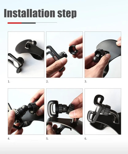 Support de téléphone de voiture rotatif à 360 degrés, Support universel pour téléphone portable, Support de tableau de bord pour poignée automatique, Support fixe pour téléphone portable