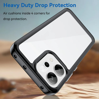 Pour la coque OPPO Reno14 F, coque Reno 14 F, Fundas Coque, cadre souple translucide rigide, antichoc, coque arrière transparente OPPO Reno 14F
