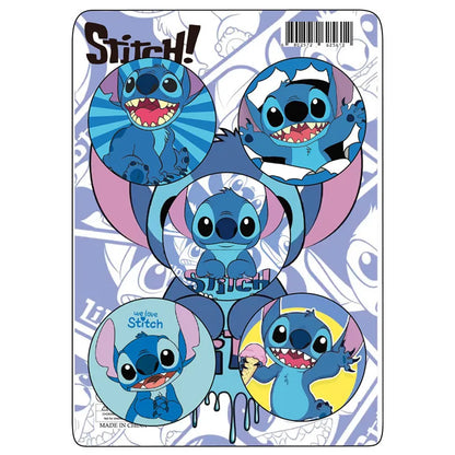 Stitch Lilo & Stitch Badge DIY Décoratif Étain 44mm ACG Articles Doux Bouton Épingles Icône Broche Revers Sac À Dos Badge Accessoires
