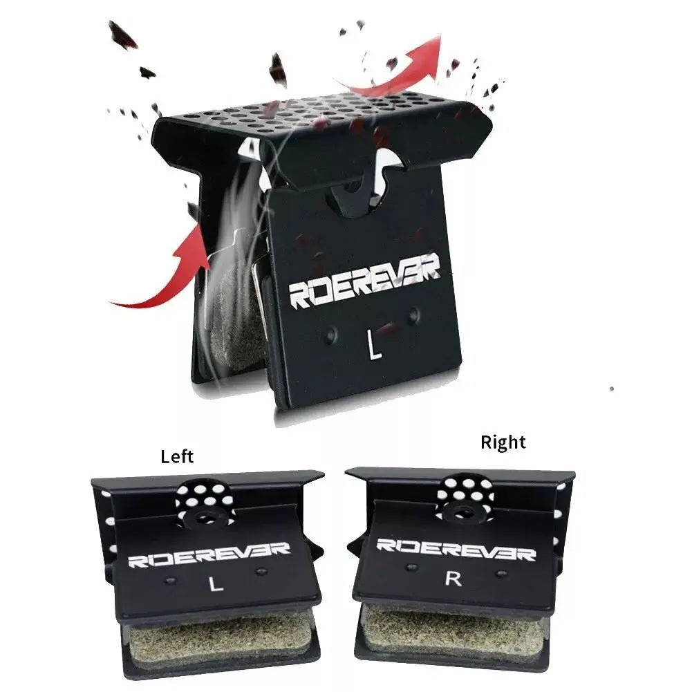 RIDEREVER-Plaquettes de frein à disque de vélo de route, coussretours semi-métallique, performance longue durée, refroidissement anti-poussière pour le cyclisme WinterMANO XcrucTRM9100