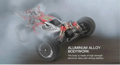 WLtoys 124016 124017 V8 75 km/h Voiture télécommandée électrique 4x4 sans balais haute vitesse tout-terrain Drift pour adultes