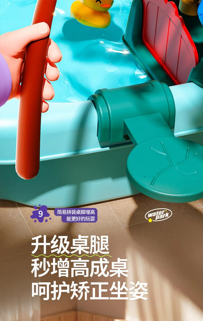 Jouets de cuisine pour enfants électriques amusants jouets de jeu d'eau évier de lavage de vaisselle pêche vaisselle jeu de rôle maison bébé jouet d'éducation précoce