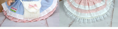 LABUBU Time To Chill TPR Vinyl Doll Clothes Changeable Outfit Set Dress Up Costume Replacement Collectible Toy Gift