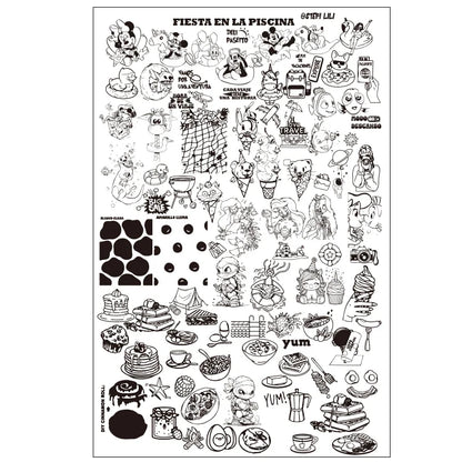 Plaques d'estampage d'ongles Halloween de dessins animés Crâne Personnages Animaux Gabarits Pochoirs Plaque d'estampage Nail Art Outil d'impression d'ongles Manucure