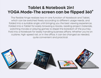 CHUWI FreeBook Tablet Laptop 2 in 1 Intel i3 1215U 12GB LPDDR5 512G SSD Windows 11 Laptop 13.5" IPS FHD Display 2256*1504 WIFI 6