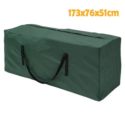 Sac de rangement pour coussins de mobilier, imperméable, anti-UV, résistant à l'usure, en tissu Oxford 210D robuste, sac de rangement pour sapin de Noël pour le jardin