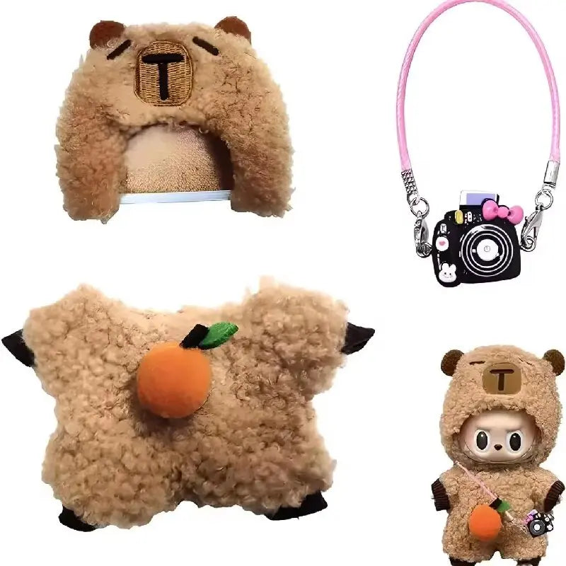 Pour Gxlaihly Vêtements de poupée Labubu 17 cm, tenue mignonne, convient aux poupées Labubu 17 cm, vêtements de poupée à la mode