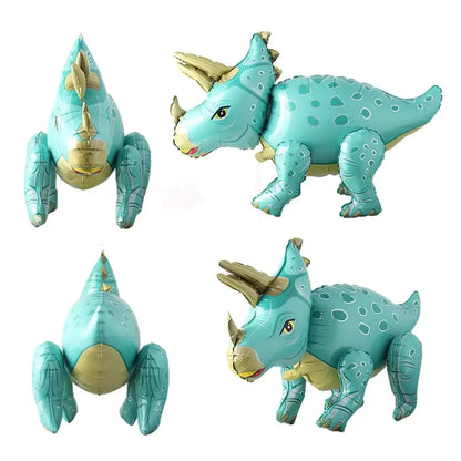 3D Self standing Dinosaur Tyrannosaurus Animal Balloons for Birthday Party Baby Shower Decoration Kit Inflatable Party Supplies