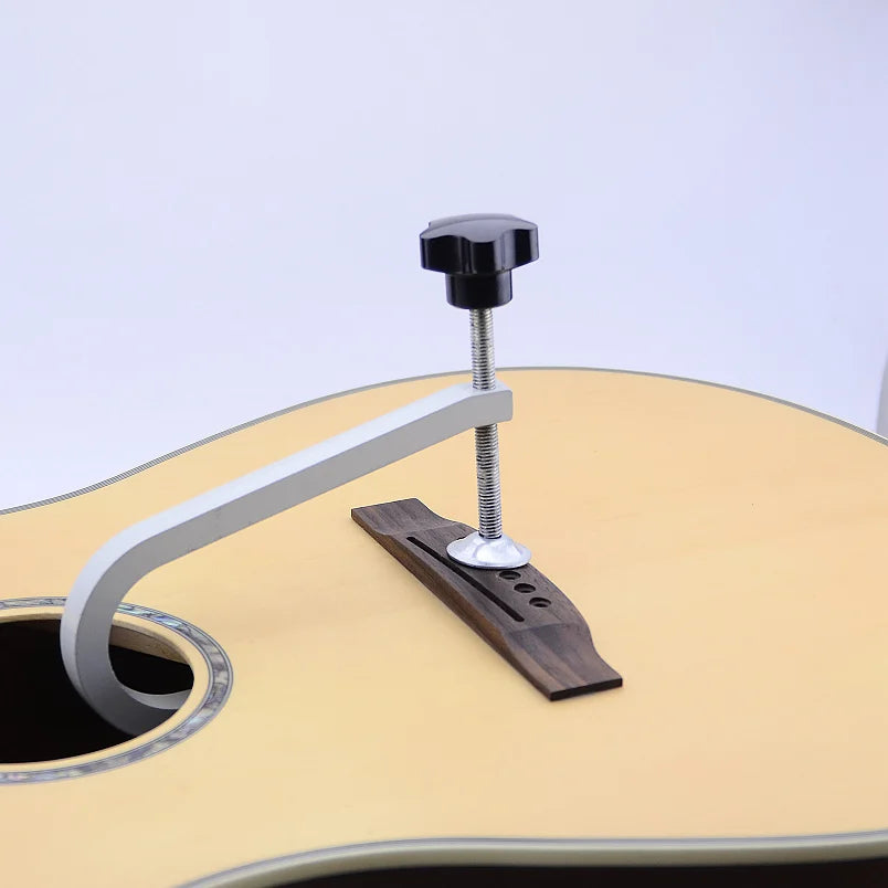 Accessoires de guitare acoustique, pince de pont/pince à gorge profonde en acier moulé/outil de réparation de guitare à pince en C à portée profonde