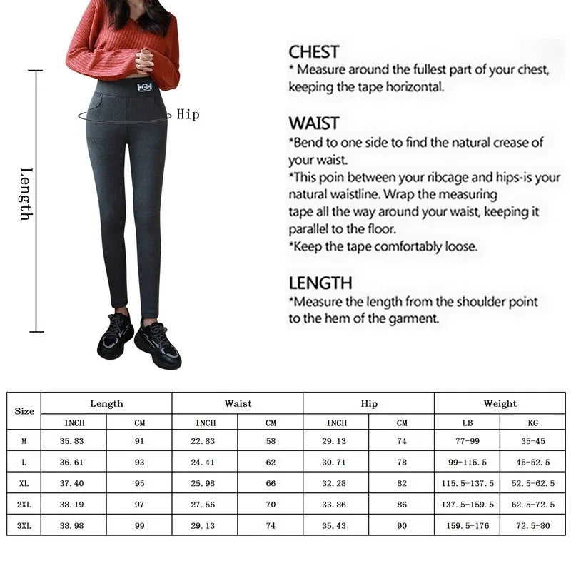 Hiver femmes Leggings solide chaud Leggings épaissir laine d'agneau taille haute polaire garder bout à bout haute extensible pantalon de marche poche