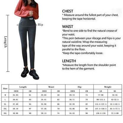 Hiver femmes Leggings solide chaud Leggings épaissir laine d'agneau taille haute polaire garder bout à bout haute extensible pantalon de marche poche