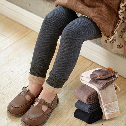 Leggings d'hiver pour enfants, pantalon avec sourire extra, pour filles