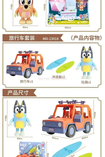 Muse Moose Bluey Famille Jouet Bluey Et Amis Bingo Bandit Poupée Ornements De Poupée Cadeau D'anniversaire Pour Enfants Jouet Maison De Jeu Ornements