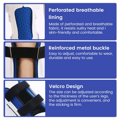 Orthèse de pied réglable pour le rinçage du genou, orthèse des membres inférieurs, protecteur de fracture, soutien des articulations des jambes, soins génitaux ligamentaires