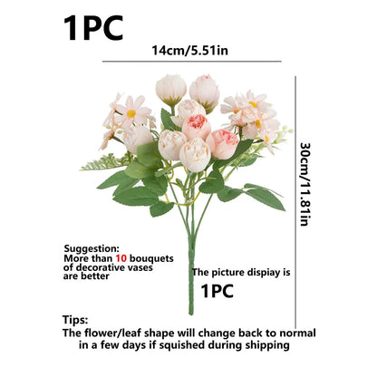 Fleurs de pivoine simulées, saint-valentin, mariage, fête des mères, Thanksgiving, décoration de jardin intérieure et extérieure de printemps