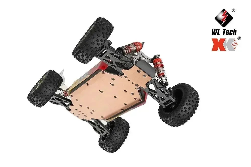 WLtoys 124016 124017 V8 75 km/h Voiture télécommandée électrique 4x4 sans balais haute vitesse tout-terrain Drift pour adultes