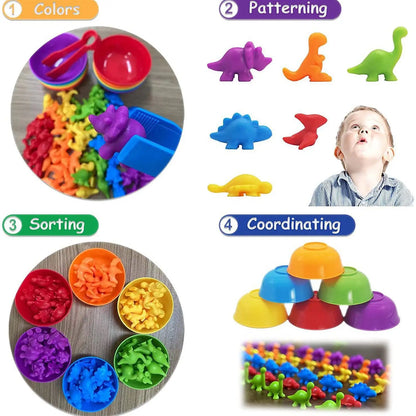 Jouets de comptage d'éveil pour enfants, jouets de Montréal, outils pédagogiques, jouets de Classification cognitive familiale