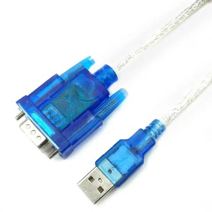 80cm High Quality USB 2.0 to Serial RS-232 DB9 9Pin Chipset SUPPORT Adapter USB RS232 ch340 Cable WIN10 Converter