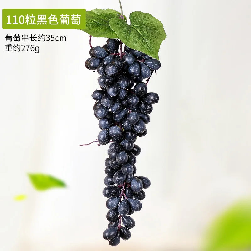5PCS 12/18/24/36/60/85/100 Heads Artificial Grapes Christmas Halloween Wedding Party Home Garden Hanging Decoration Fake Fruits