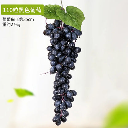 5PCS 12/18/24/36/60/85/100 Heads Artificial Grapes Christmas Halloween Wedding Party Home Garden Hanging Decoration Fake Fruits