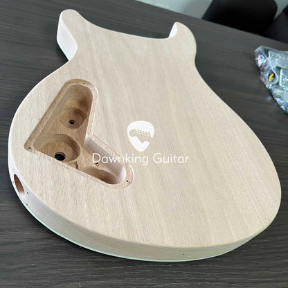 Kits de guitare électrique de bricolage de Style PRS, corps et manche en acajou, touche en palissandre, livraison gratuite