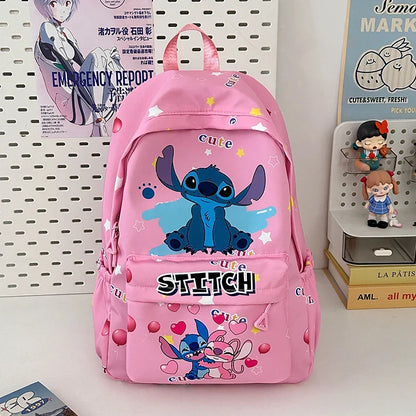 Stitch Print Backpack, Large Capacity SchoolBag, Ideal for Daily & Travel Essentials, Gift Bag, School Backpack, Travel Daypack