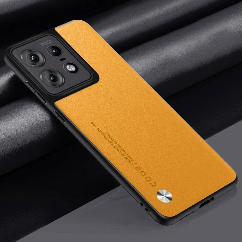 Leather Case for Motorola Moto Edge 50 Pro Luxury Carbon Fiber Matte Silicone Protection Phone Cover MotorolaEdge50Pro Coque
