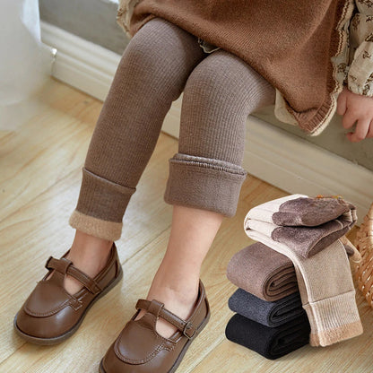 Leggings d'hiver pour enfants, pantalon avec sourire extra, pour filles