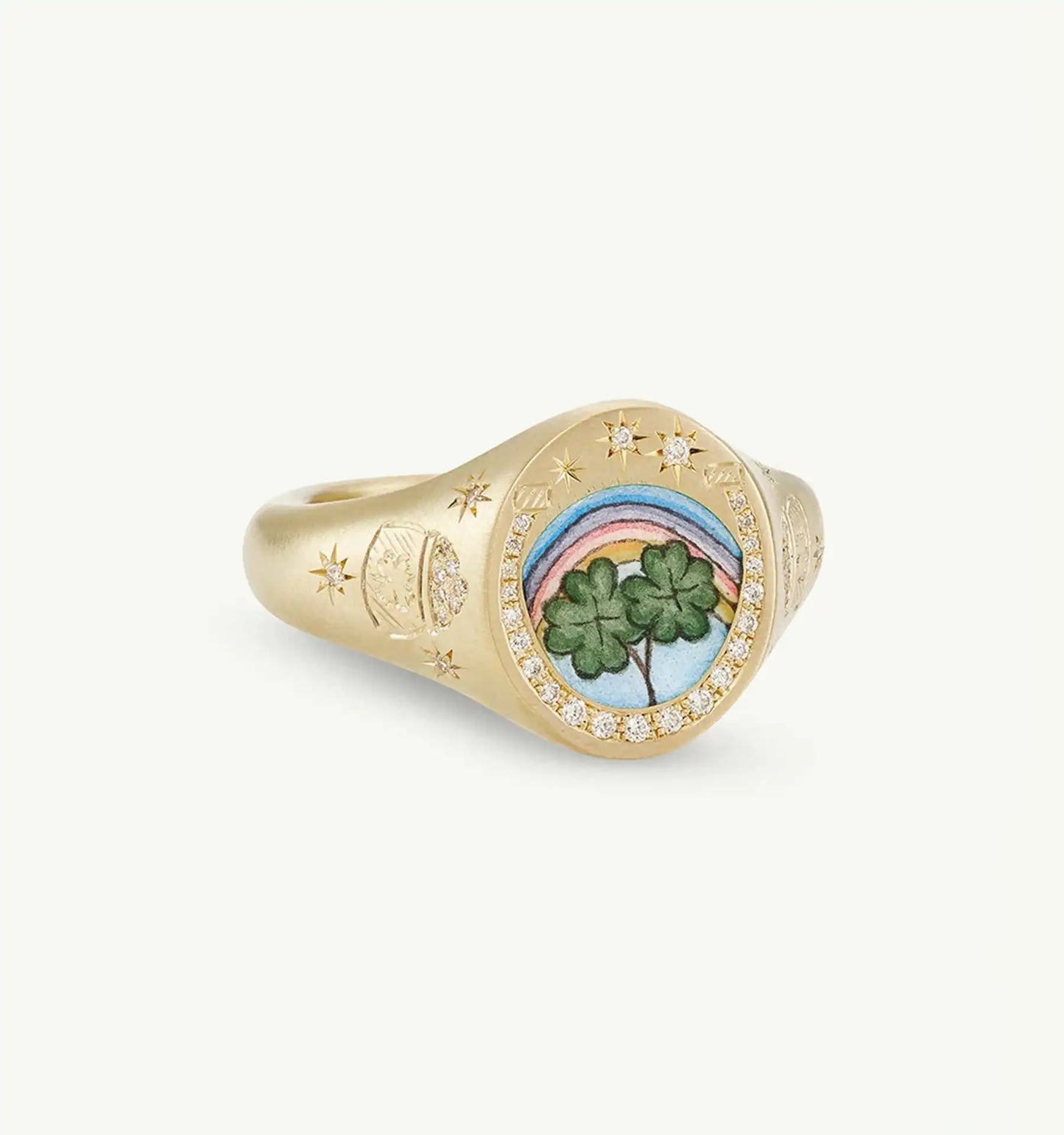 Fashionable and popular stainless steel painted ring, for Valentine's Day, Lion, Mermaid, Love, gold plated, women's jewelry, тильц®