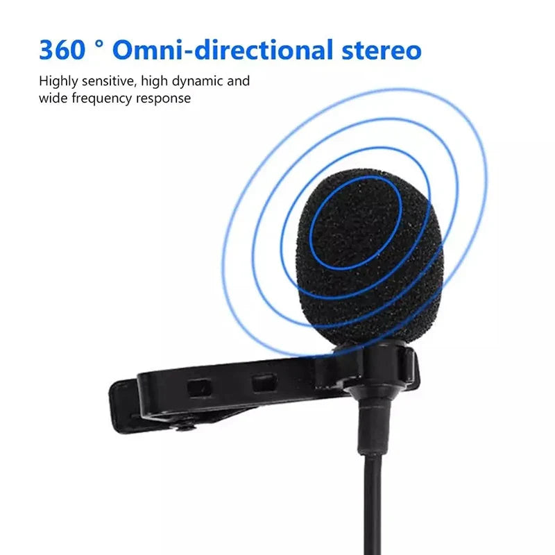 Mini Microphone USB Professionnel pour Appareil Photo DSLR, 3.5mm, à réinitialisation, Revers, Type C, pour PC, Smartphone