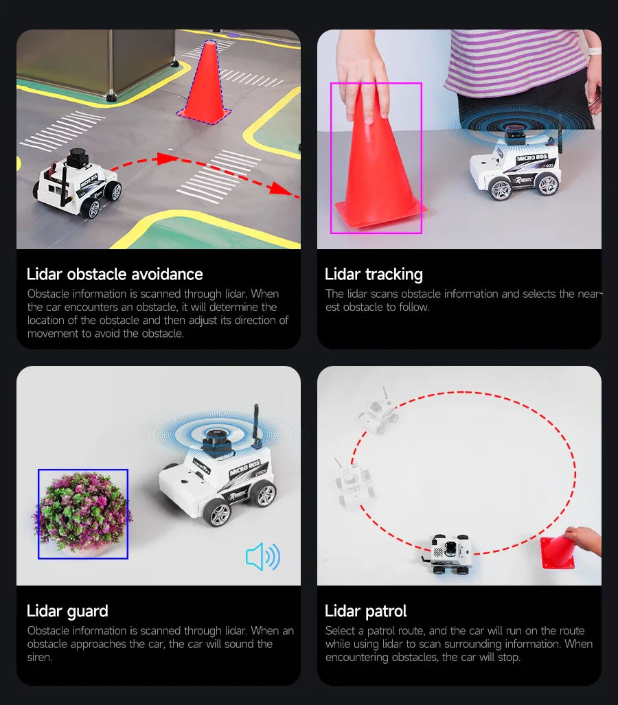 Micro ROS dos Robot Voiture ROS2-Humble PC Machine Virtuelle Système AI Lidar SLAM Cartographie Navigation DIY Kit Électronique