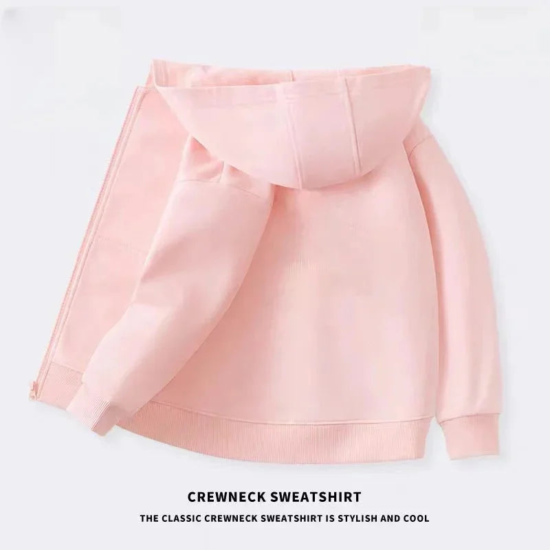 Sweat à capuche zippé Peppa Pig pour enfants, style dessin animé, pour garçons et filles de 3 à 14 ans