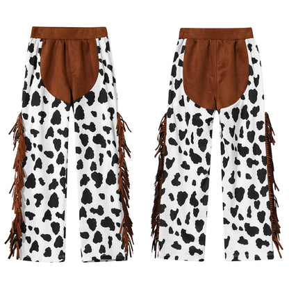 Costume de Cowboy Occidental pour Enfant, Déguisement de Cowgirl, Jeu, Interface West, ixd'Halloween, Cosplay, Ensembles de 4 Pièces, Performance sur Scène Trempée
