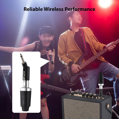 XLR Wireless Microphone System, Transmitter & Receiver, Electric JEBass, Audio Shopping Mall, 30-50m, 98-164ft Long