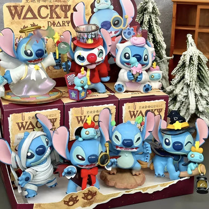 Stitch's Bizarre Diary 2.0 Blind Box, Handmade Trendy Doll, Cute Desktop Ornament & Birthday Gift for Anime Fans