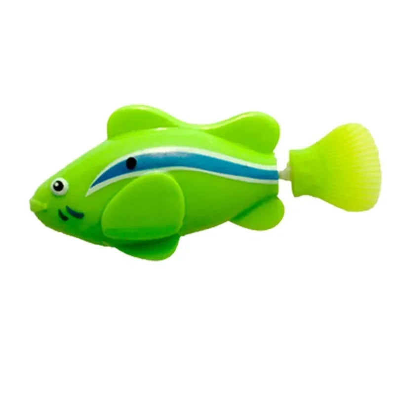 Jouet pour chat LED inductif interactif natation Robot poisson jouets brillant électrique poissons stimuler chaton chasse Instinct produits pour animaux de compagnie