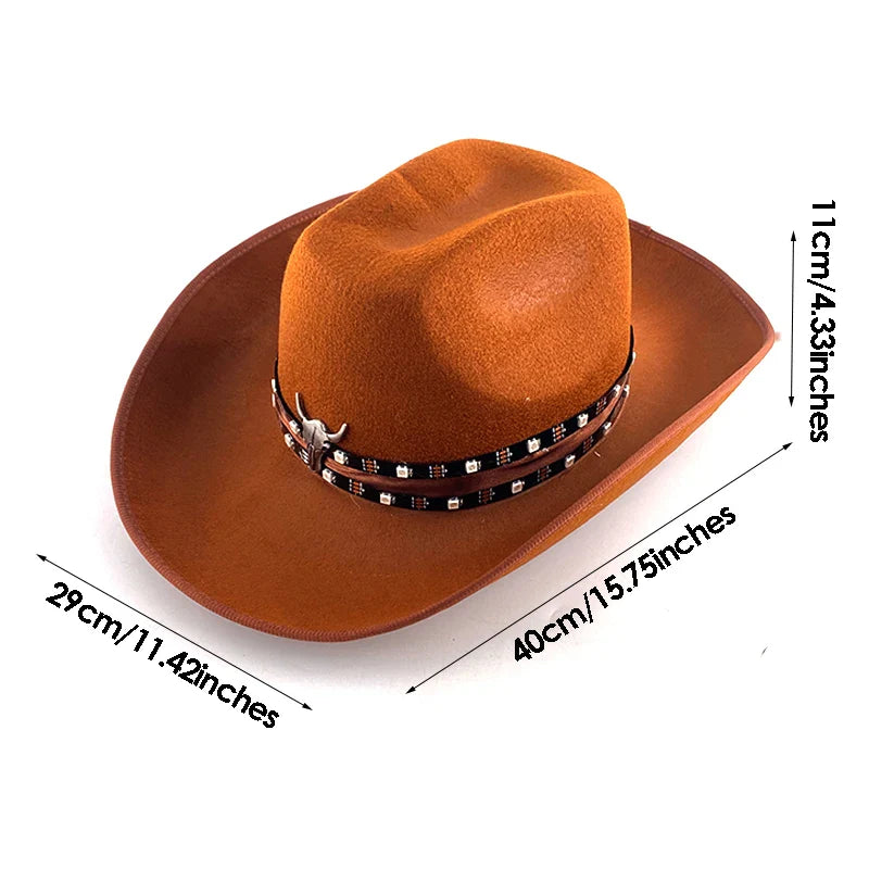 Chapeau de cowboy LED télécommandé pour femmes et hommes, chapeaux de cow-girl occidentaux, robe de l'ouest, vêtements de sauna scintillants pour Halloween, casquette unisexe, mode