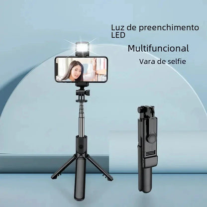 Anneau lumineux LED sans fil pour selfie, support de téléphone, trépied, lumière de remplissage, lampe à intensité variable, photographie, vidéo, trépied, streaming