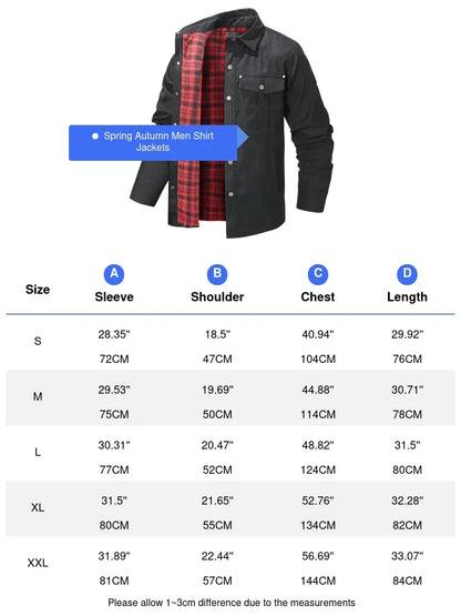 Veste chemise à carreaux en flanelle pour homme printemps automne, décontractée, style rétro, en coton, chaude, coupe-vent tactique pour homme