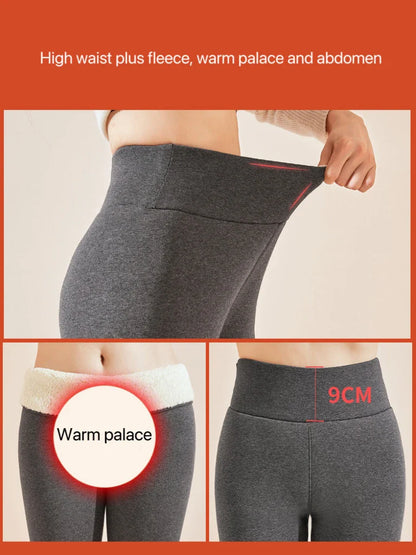 1 pièces hiver Leggings femmes coton Extra épais chaud pantalon mode thermique Legging mince noir élastique taille haute solide Leggings