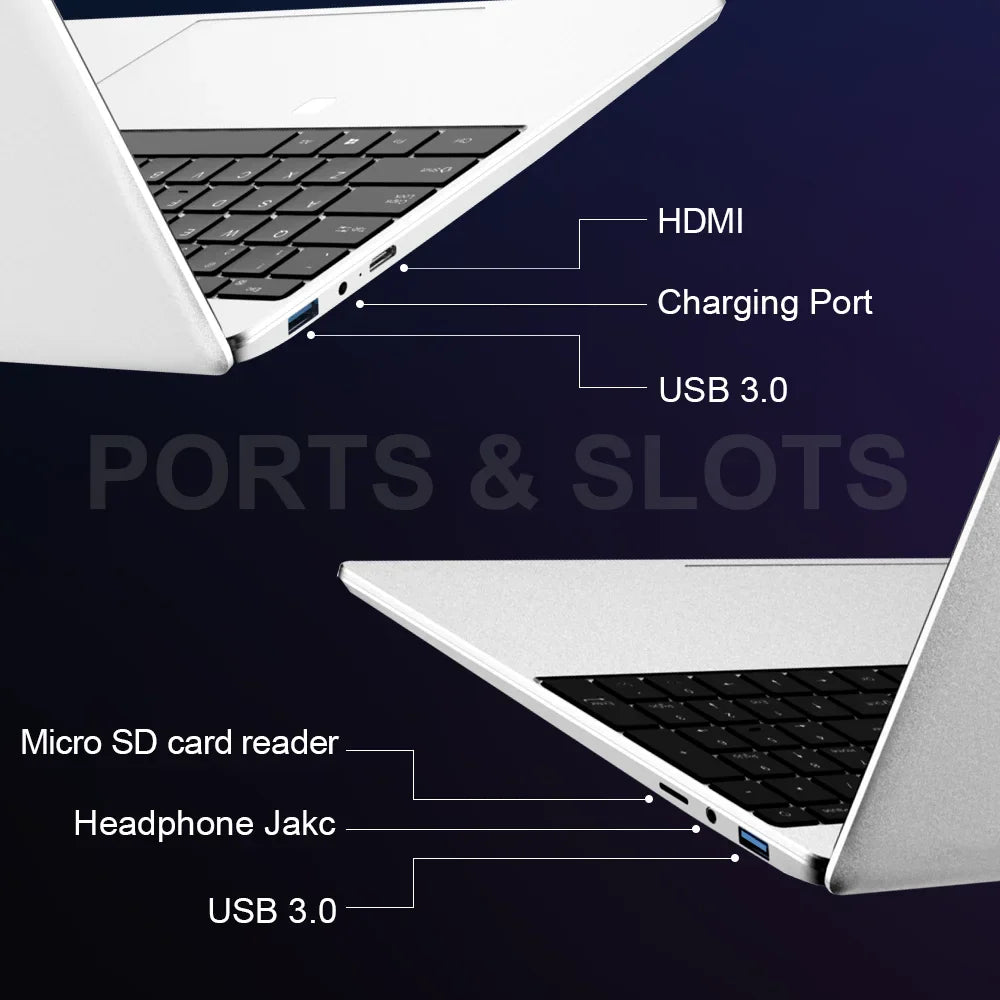 Ninkear N15 Air Laptop 15,6" IPS 1080P IPS Intel N95 3.4Ghz 12GB RAM 512GB SSD General Use Productivity Windows 11 pro Notebook