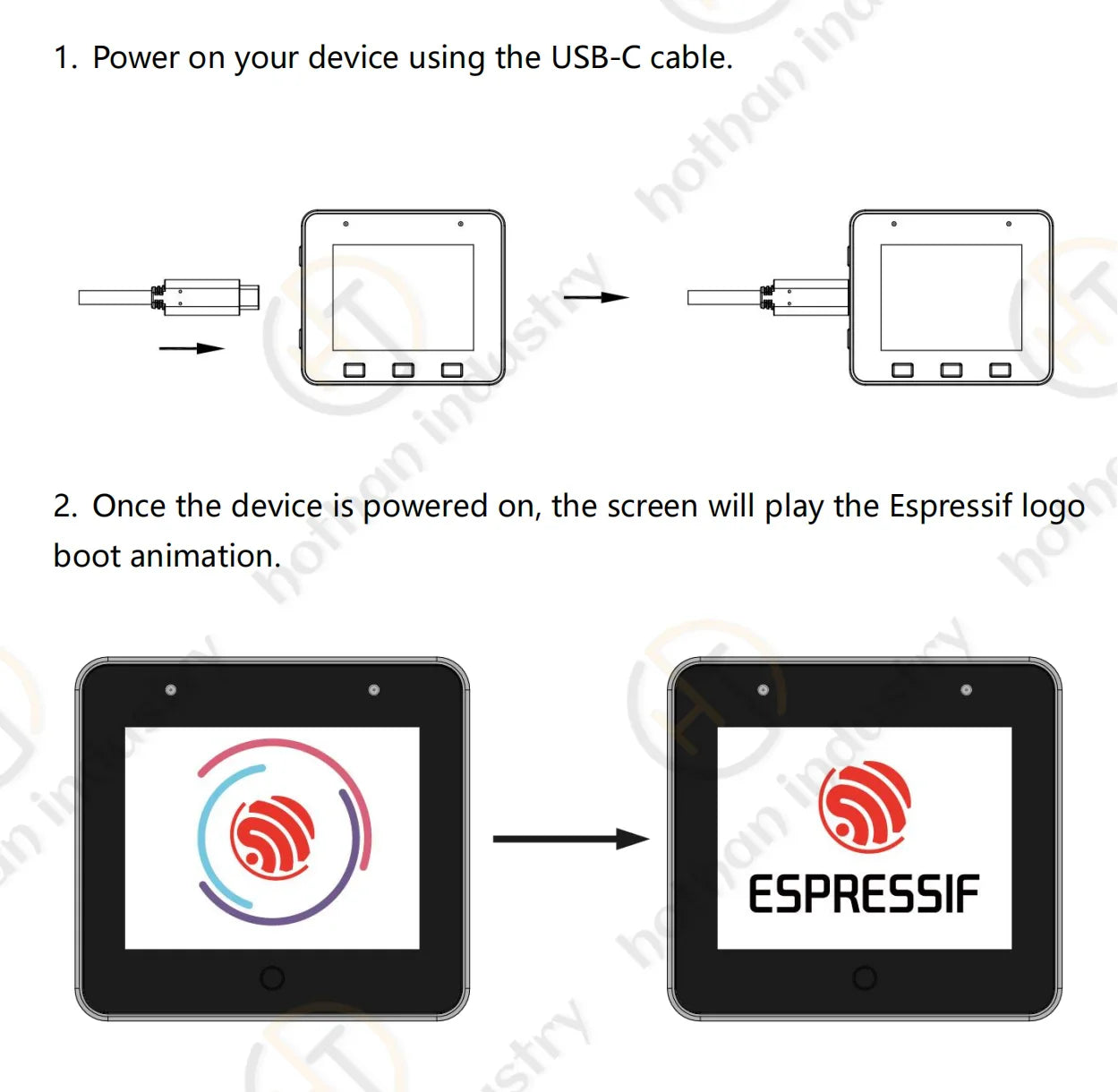 (1PC) 100% NOUVEAU ESP32-S3-BOX-3 ESP32-S3-BOX-3B AIOT Module de Kit de Développement d'Application 2.4 GHz Wi-Fi + Bluetooth 5