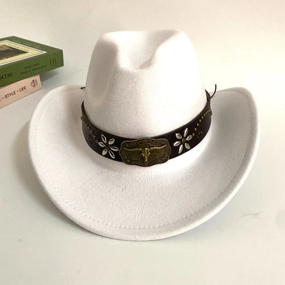 Chapeau de Cowboy occidental Vintage, chapeaux de Cowboy occidentaux classiques, chapeaux de Cowgirl de Cowboy de Style occidental pour voyage pêche randonnée été