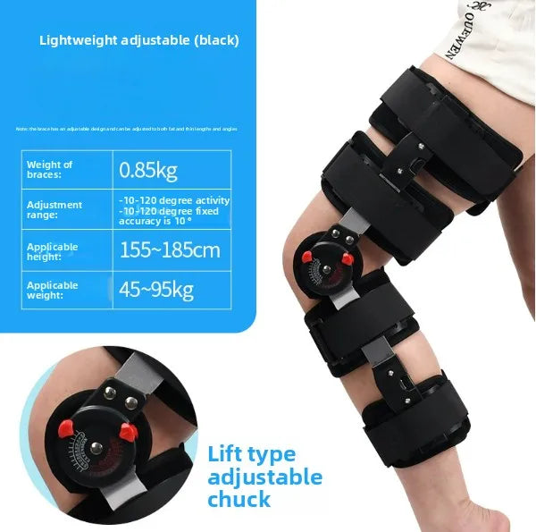 Support de fixation réglable des articulations du genou, pour la fracture des jambes, la fracture des os du genou, protection du genou pour la rééducation du ménisque