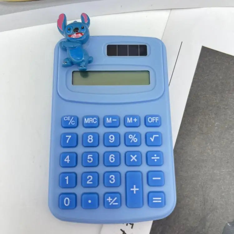 Stitch Cartoon Calculator Kawaii Powered Math Tool 8-Digit Display Portable Children Office Student Learning Device 2025Hot Sale