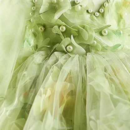 Girls' Floral Evening Dress Toddler Birthday Princess Outfit Christening Clothes Costume First Year Children's Dresses