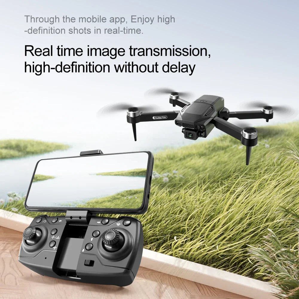 Nouveau Drone F198 professionnel double caméra avec 1080P WIFI FPV HD photographie aérienne grand Angle sans brosse RC pliable quadrirotor