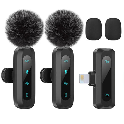 Microphone lavalier professionnel sans fil pour téléphones mobiles, ordinateurs universels pour Vlog, interventions vidéo courts, conférences
