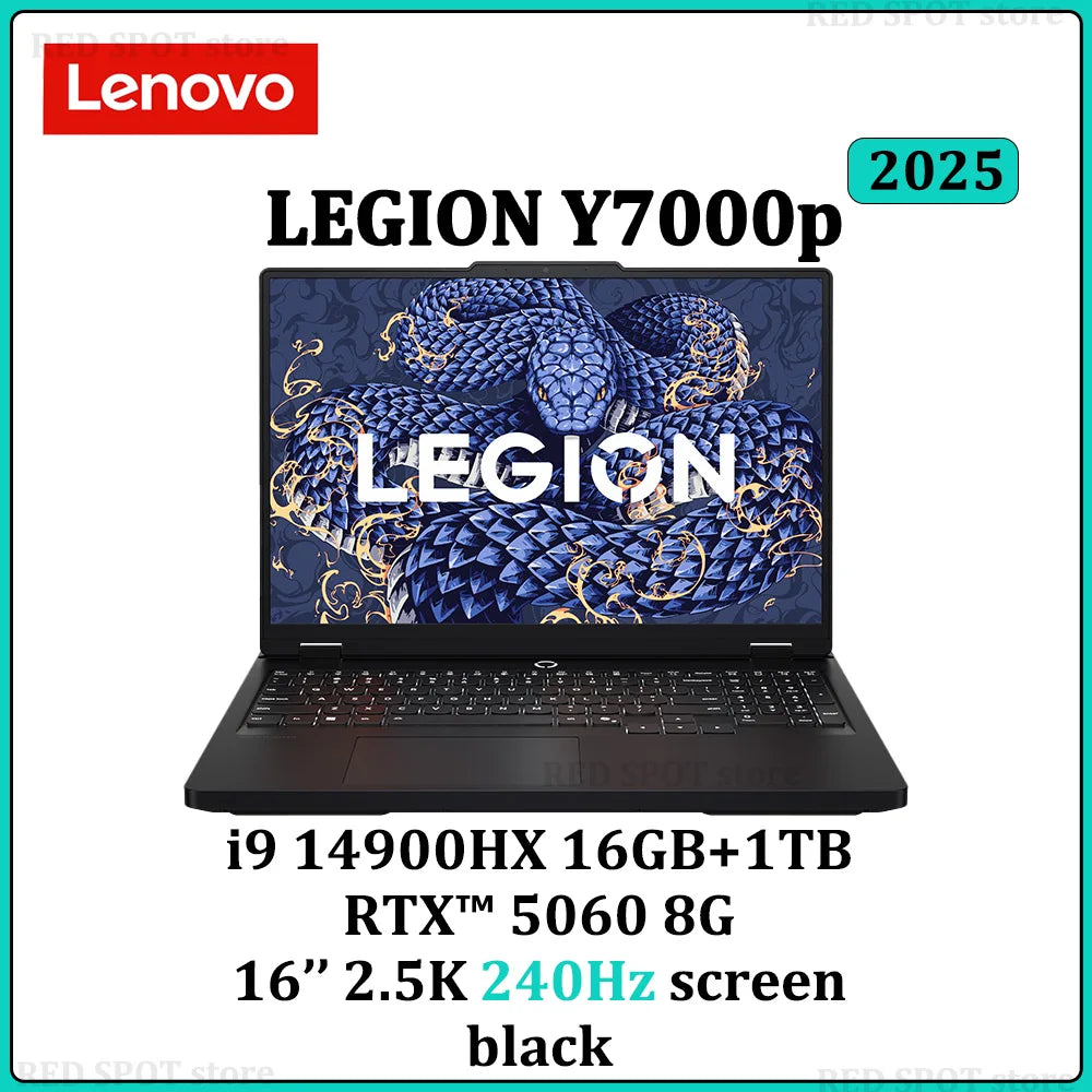 [NOUVEAU]Lenovo LEGION Y7000P 2025 i9 14900HX 16G/32G+1T SSD RTX4060 8GB 16 pouces 2.5K 240Hz